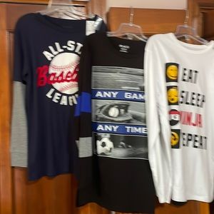 BRAND NEW with tags lot of 3  !!! Big boys XL Tall long sleeve shirts !!